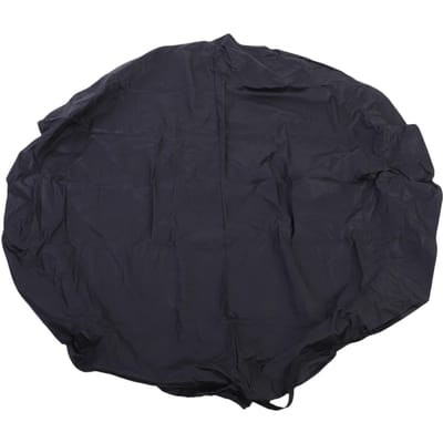 Housse Ronde pour Foyer Encastré Tissu Oxford 600D Imperméable Extérieur Intégré Pierre Housse de Foyer Large 35.83x15.75in black