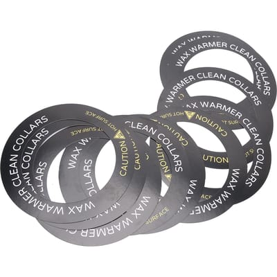10 pièces Anneau en papier de protection pour nettoyage de machine à épiler de forme ronde Accessoires pour chauffe-cire