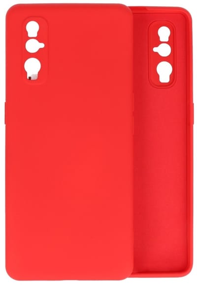 Hoesje Geschikt voor de Oppo Find X2 - Fashion Color Backcover Telefoonhoesje - Rood