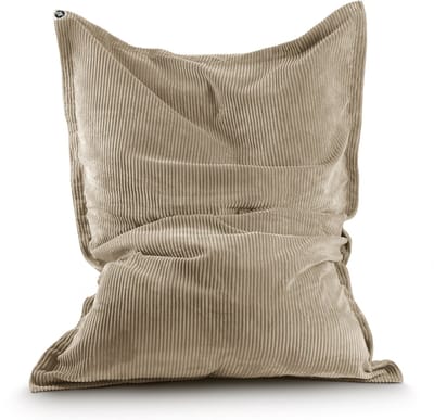 Lumaland Classic XXL Cord Zitzak – Riesen Bean Bag 380L met Zachte Ribstructuur, Indoor Sofa & Sessel voor Woonkamer, Slaapkamer, 140×180 cm