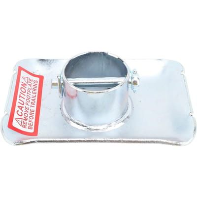 Trailer Jack Voet 5000lbs Capaciteit 2 Inch Diameter Buis Jack Voetplaat met Penbasis voor A-Frame Boot RV