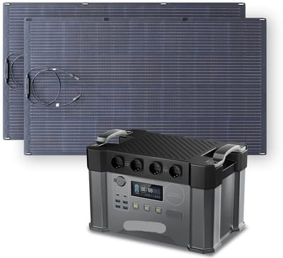Powerstation – Mobiele Accu – Energiebron – Draagbare Generator – Noodstroom – 2000W Vermogen – 1500Wh Capaciteit