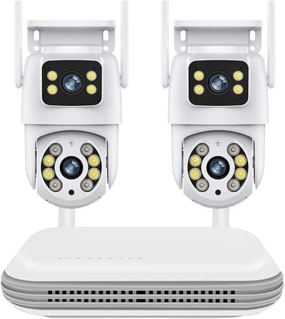 Bewakingscamera Systeem - Videobewaking Kit - Huis Beveiligen - 8 Kanaals NVR - 5 MP Resolutie - Zwart
