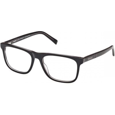 Timberland Heren Bril Tb50022 001 Shiny Black On Transparent Grey/55-17-145 black