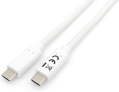 USB-kabel 1 meter USB 3.2 Gen 1 (3.1 Gen 1) USB C Wit