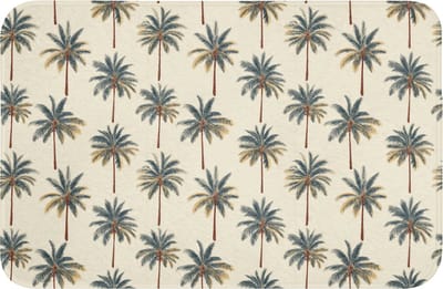 Badmat 60x40 cm - Antislip - Palmbomen - Tropisch - Groen - Badmatten voor badkamer - Badkamermat - Douchemat - Badkamer mat