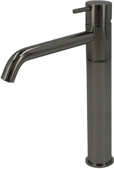 Wastafelmengkraan Hotbath Cobber 1-hendel Gebogen 28.6 cm Zwart Chroom