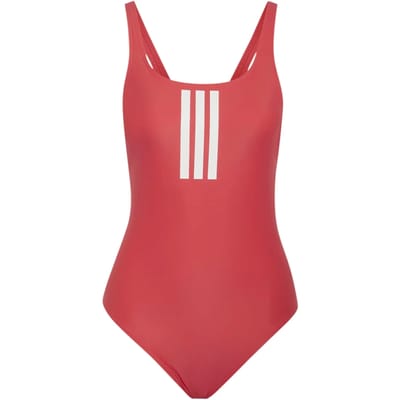 Adidas Performance 3-Stripes V-Back Badpak - Dames - Rood