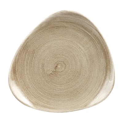 Churchill Stonecast Patina Antique Taupe Lotus Bord 19.7cm (12 stuks)