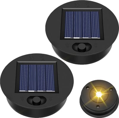 Reserveonderdelen Zonnepaneel voor Buitenlampen - 2 Stuks 8.5 cm