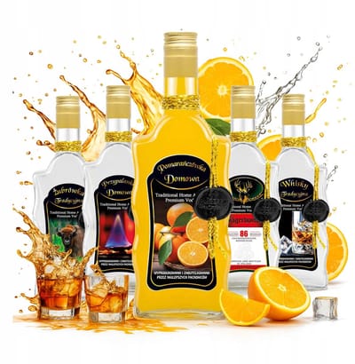 Bimberek - Fles Glas Fala Serie - 500ml - Premium Gedecoreerd - Verschillende Patronen