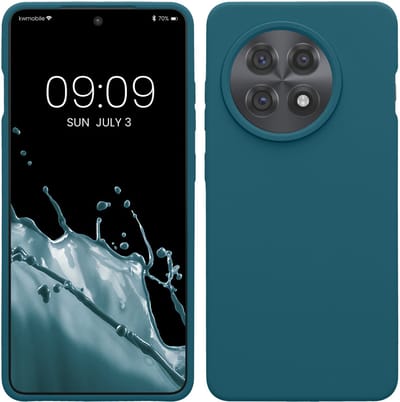 kwmobile telefoonhoesje geschikt voor OnePlus 13R - Hoesje met siliconen coating - Smartphone case in petrol
