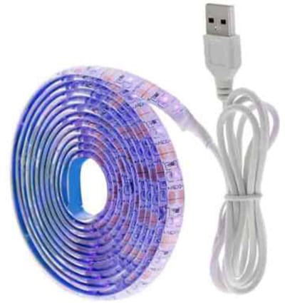Ledstrip UV 3 meter 5V met usb waterproof IP65