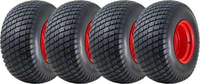 26x12.00-12 grasmaaierwiel, 6-laags, P332, straatlegaal, 5 bouten, 140 mm PCD velg (set van 4)