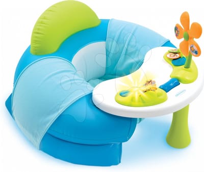 Little Smoby Cosy Seat Blauw met activity center opblaaszitje