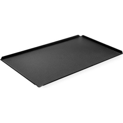 HENDI Geperforeerde ovenplaat – anti-aanbaklaag – 530x325x10 mm – 4 randen