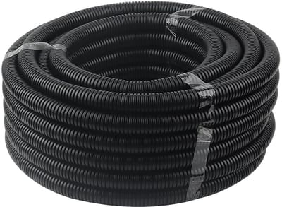 Flexibele Golfbuis van 20m, 20mm ID x 25mm OD, Zwart - Ideaal voor Tuin en Klusprojecten