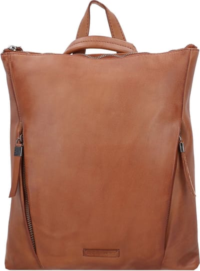 Jack Kinsky Nelson 4 City rugzak leer 32 cm - cognac