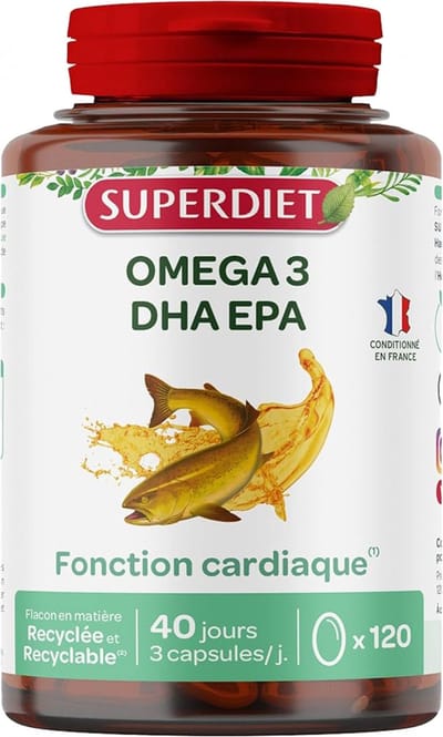 Superdiet Omega 3 120 Capsules