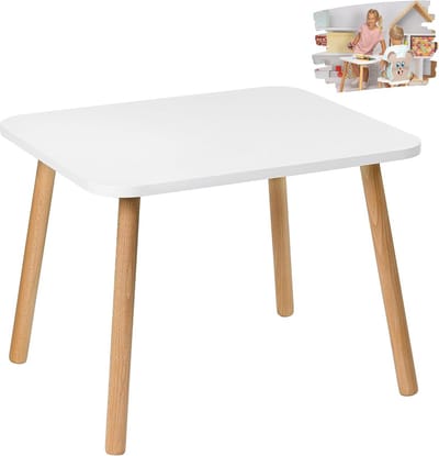 Kindertafel 50 x 70 cm voor Kinderen - Houten Tafel voor Kinderkamer