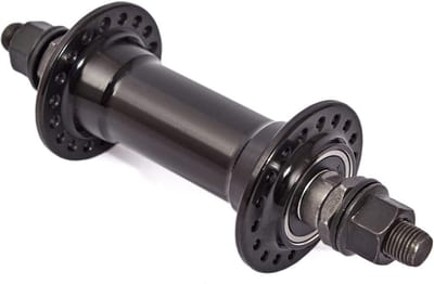 BMX Voornaaf - Voorwielnaaf Fiets - Fietsreparatie - Industrie Gelagerd - 10 mm As - Zwart