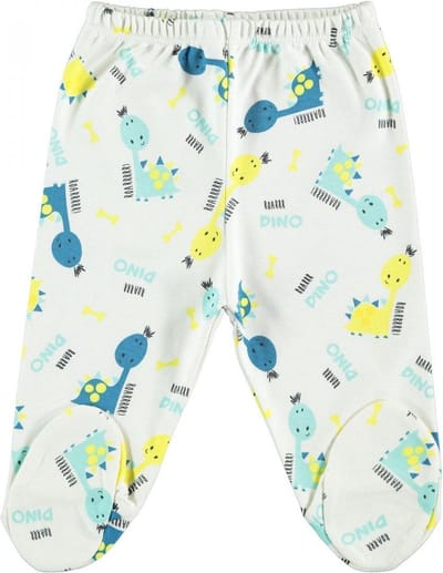 Baby broek jongens - Dino - Broek met voetjes