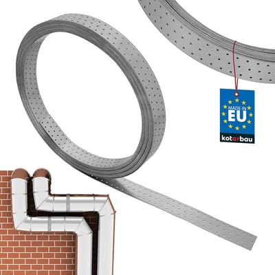 Gatband Metaal - Montageband Staal - Bevestigen Leidingen - Verzinkt Duurzaam - 25 Meter - Zilver