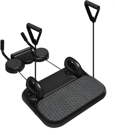 AHD® Pilates Board - Pilates Bord - Pilates Board Reformer - Zwart - 6cm x 22cm x 72cm