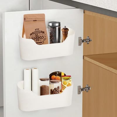 Keuken- en Badkamerkasten Set van 2, Organiser voor Kleine Onderdelen en Opbergbakken, Ruimtebesparend en Functioneel