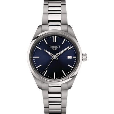 Tissot PR 100 Roestvrij Staal Blauwe Wijzerplaat Kwarts T150.210.11.041.00 100M Dameshorloge blauw