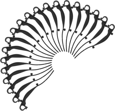 Gootgaasclips - Gootbevestigingen Dakgoot - Dakgoot Beschermen - Efficiënte Installatie - 16.20X3.20X0.80CM - Zwart