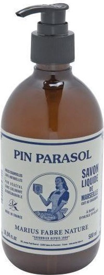 Marius Fabre Nature Marseille zeep pin parasol met pomp 500 Milliliter