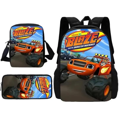 Blaze en de Monster Machines Schoolrugzak Met Schoudertas Etui Schooltassen voor Beste Cadeau