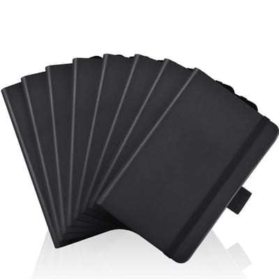 Klein Notitieboekje 2-pack - 320 Pagina's Pocket Notebook (Zwart)