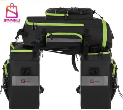 Fietstas Fiets Bagagedrager 65L Waterdicht - fietstassen dubbel - Rugzak - Bikepacking - Zwart - fietstassen - fietstassen electrische fietsen - fietstas enkele - 62651