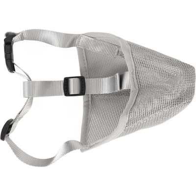 Muselière pour Chien Respirante Réglable Empêche de Mordre Mâcher Muselière en Maille pour Animaux de Compagnie pour Entraînement en Extérieur Gris S XS gray