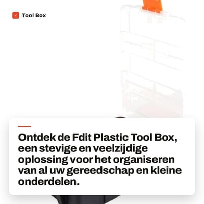 Dailygoods- Gereedschapskoffer Waterdicht - Opbergdoos met Deksel - Dubbele Laag - Lichtgewicht - Transparante Deksel - Hoogwaardige PP Materialen