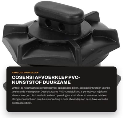 Dailygoods- Afvoerklep Duurzaam PVC - Vervangingsaccessoire - Opblaasbare Boot - Corrosiebestendig - Luchtventiel - Langdurig Gebruik - Luchtklep