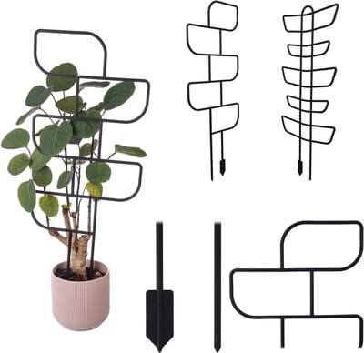 KADAX Plantensteunen 550 geometrisch - zwart
