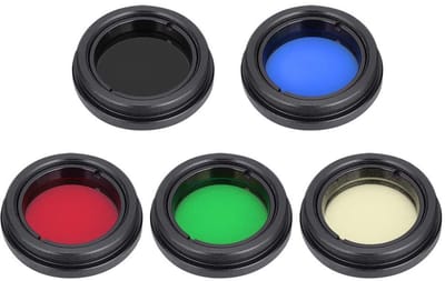 Dailygoods- Filterset 25 Inch - Telescopische Oculaire - Full-Color Lensfilter - Kleurfilter voor Maan/Jupiter/Mars/Saturnus - Sterrenhoop/Mist/Deep Sky - Geschikt voor Zon - Lenzenfilter