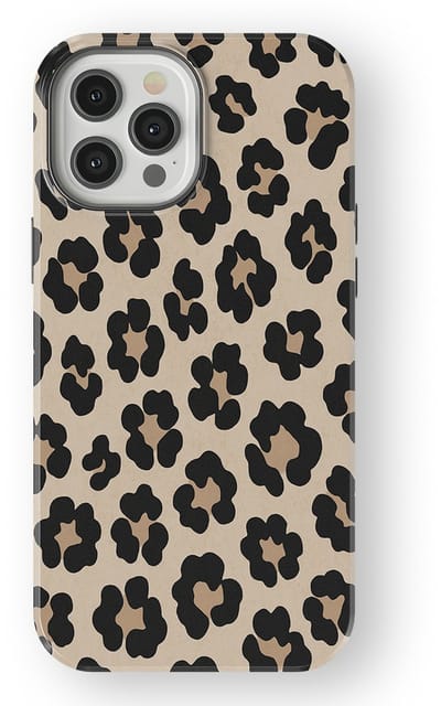 DripCase Luipaard Hoesje geschikt voor iPhone 12 Pro | Backcover met Mag | Hoesje met Dierenprint geschikt voor iPhone 12 Pro Leopard Light