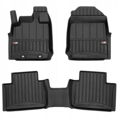 Frogum 3D Pro-Line - Automatmatten - Geschikt voor Isuzu D-MAX III vanaf 2019 (Extended Cab) - TPE Rubber - 3-delig - Hoge rand 6cm