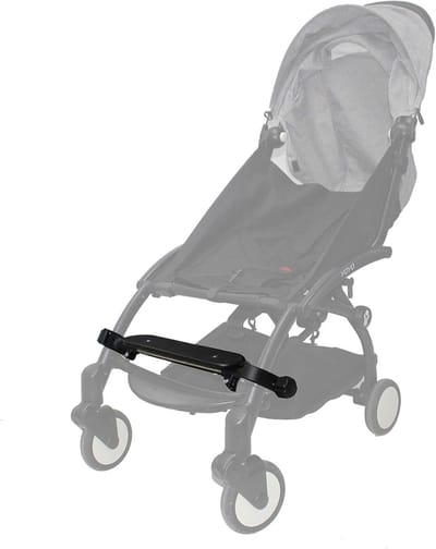 Kinderwagen Voetensteun - Voetbord Buggy - Comfortabel Reizen - Verstelbare Lengte - Universele Pasvorm - Zwart