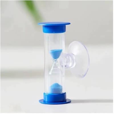 Go Go Gadget - 2-minuten Zandloper - met zuignap - Blauw