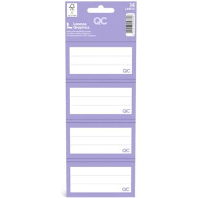 Qc colour - schooletiketten, lavendel paars