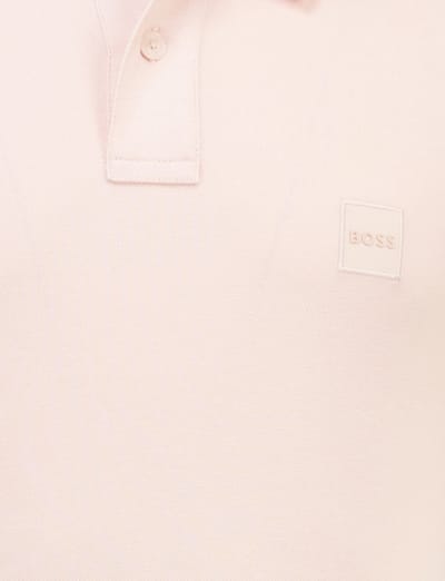 Poloshirt BOSS Orange Passenger roze 2 knoops