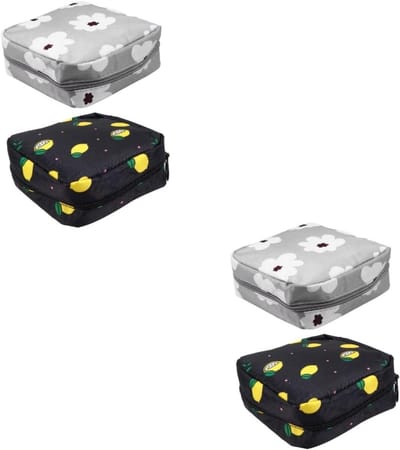 Maandverband Opbergtas - Cosmetische Koffer - Hygiëne Organiseren - Waterdicht Oxford Doek - 13x13cm - Willekeurig