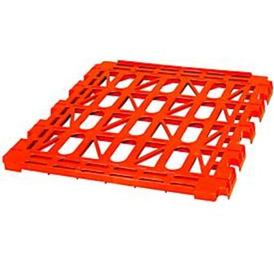 Etageplateaus, kunststof, voor 4-zijdige rolcontainer, rood (RAL 3000)
