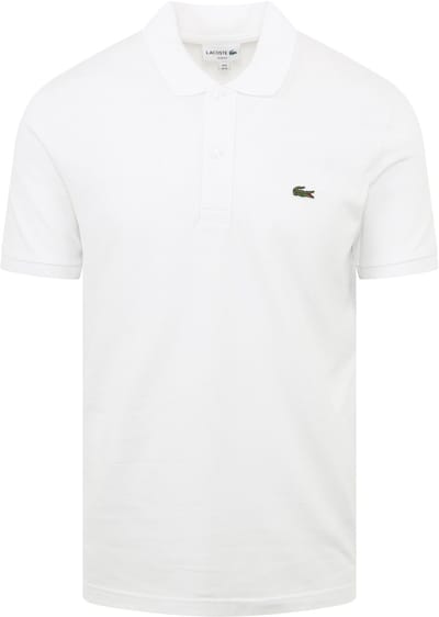 Lacoste Poloshirt Pique Wit - Maat 4XL - Heren