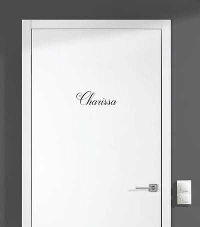 Deursticker Met Naam - Charissa